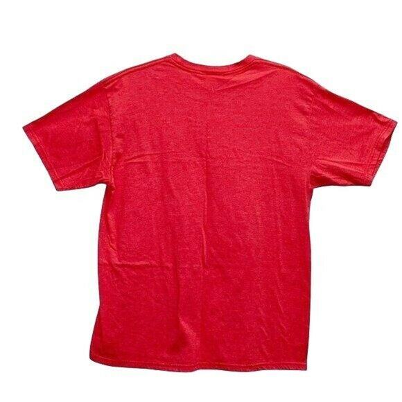 keep calm and drink on t shirt the Strip Las Vegas red T-shirt sz L graffiti - Picture 3 of 5